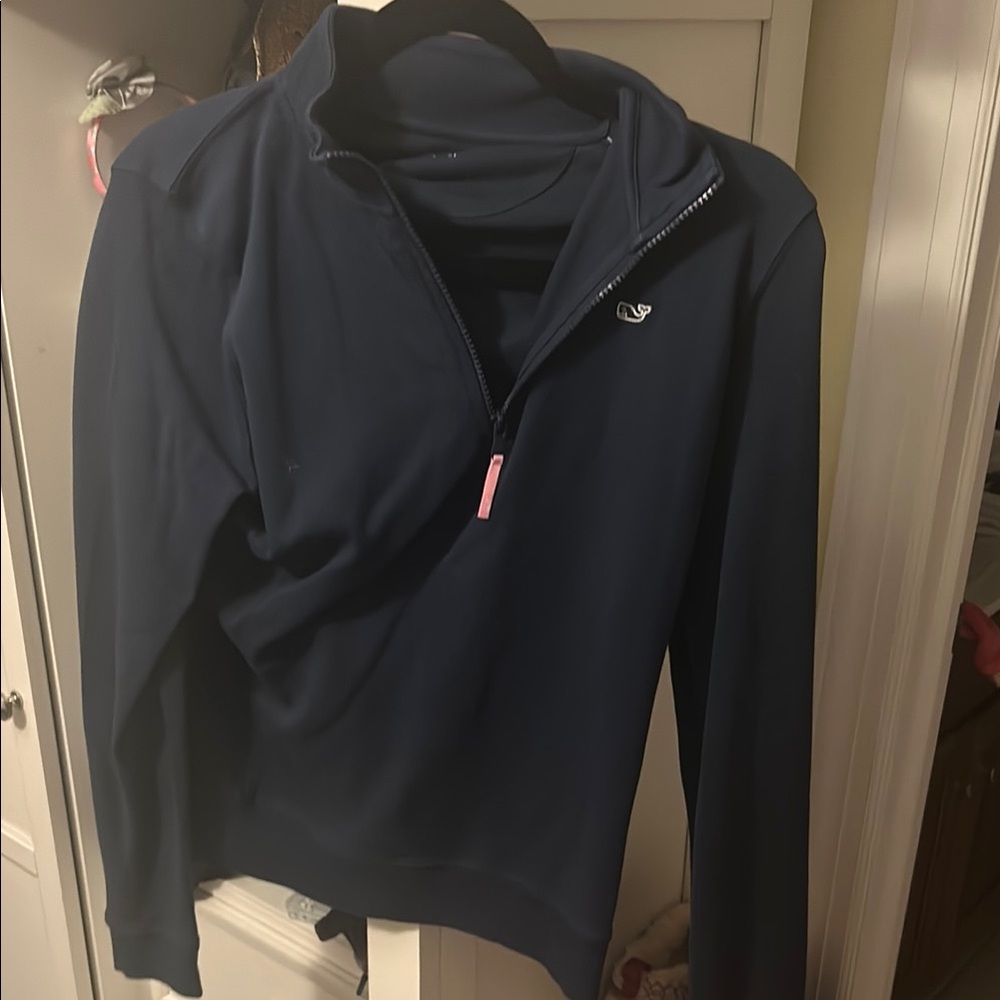 Navy Quarter-Zip Pullover
